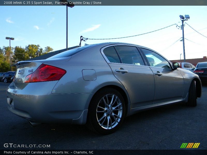 Platinum Graphite Gray / Stone 2008 Infiniti G 35 S Sport Sedan