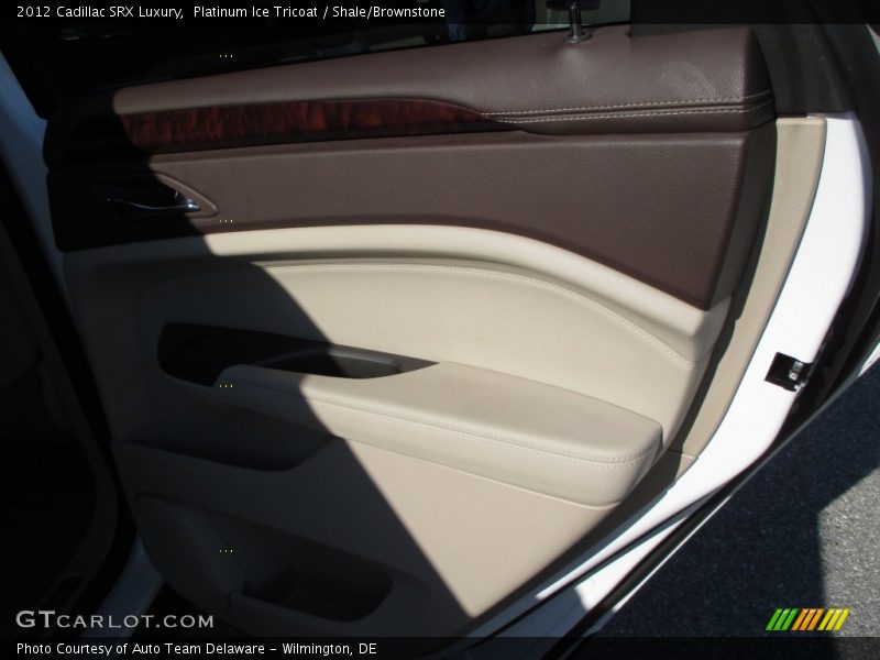 Platinum Ice Tricoat / Shale/Brownstone 2012 Cadillac SRX Luxury