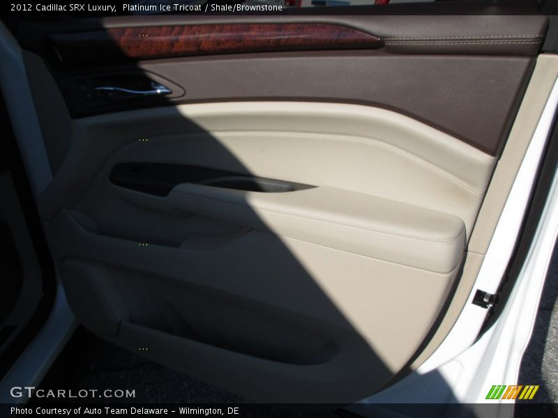 Platinum Ice Tricoat / Shale/Brownstone 2012 Cadillac SRX Luxury