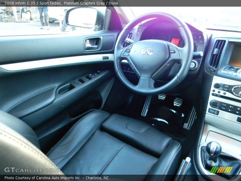 Platinum Graphite Gray / Stone 2008 Infiniti G 35 S Sport Sedan