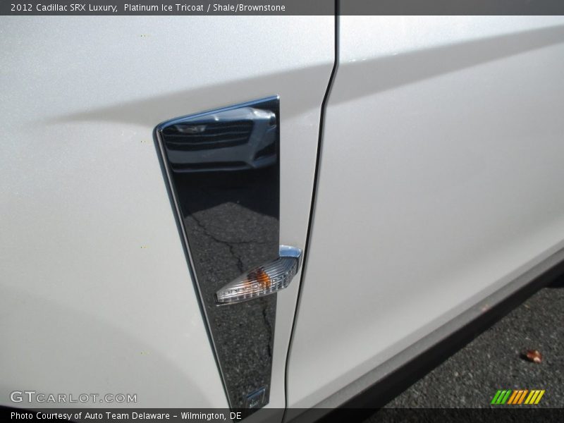 Platinum Ice Tricoat / Shale/Brownstone 2012 Cadillac SRX Luxury