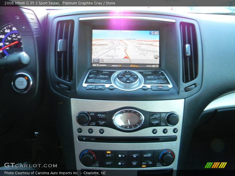 Platinum Graphite Gray / Stone 2008 Infiniti G 35 S Sport Sedan