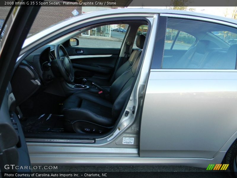 Platinum Graphite Gray / Stone 2008 Infiniti G 35 S Sport Sedan