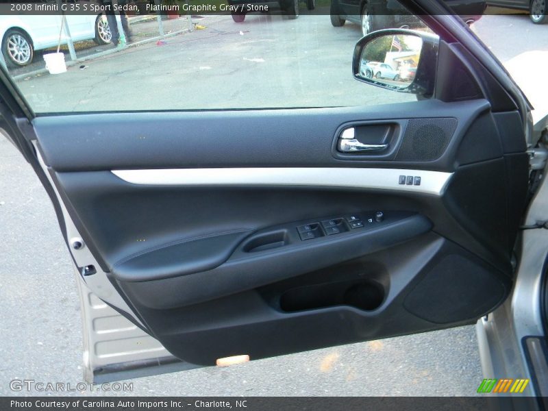 Platinum Graphite Gray / Stone 2008 Infiniti G 35 S Sport Sedan