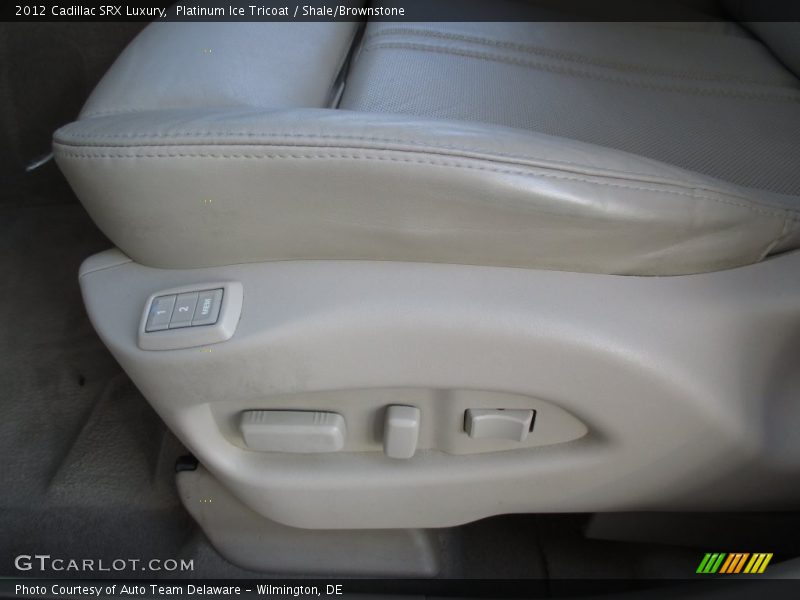 Platinum Ice Tricoat / Shale/Brownstone 2012 Cadillac SRX Luxury