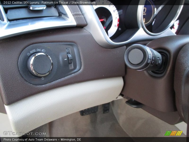 Platinum Ice Tricoat / Shale/Brownstone 2012 Cadillac SRX Luxury