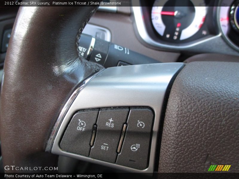 Platinum Ice Tricoat / Shale/Brownstone 2012 Cadillac SRX Luxury