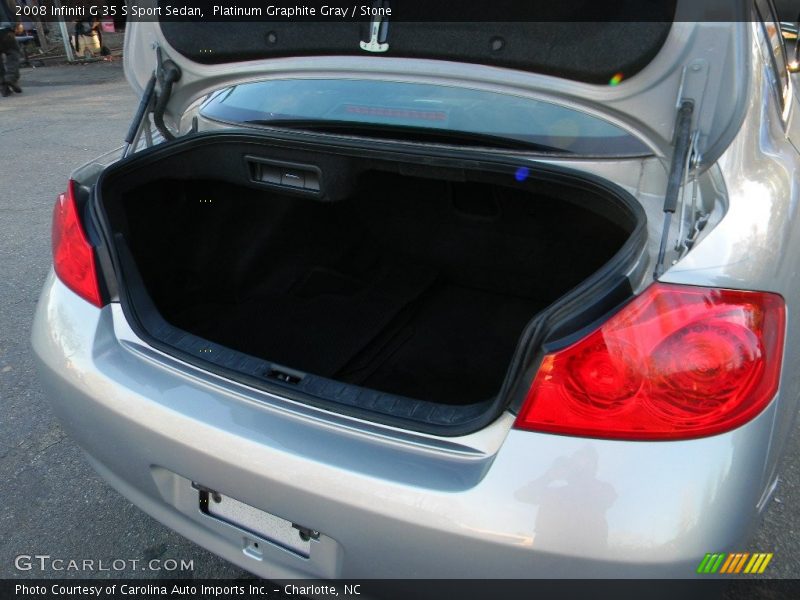 Platinum Graphite Gray / Stone 2008 Infiniti G 35 S Sport Sedan