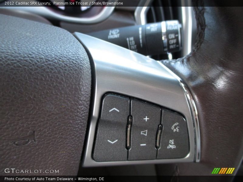 Platinum Ice Tricoat / Shale/Brownstone 2012 Cadillac SRX Luxury
