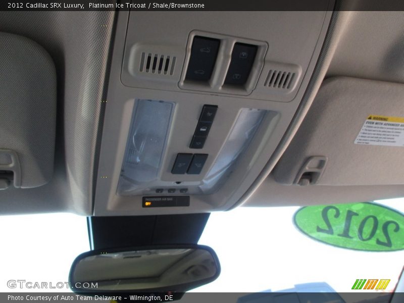 Platinum Ice Tricoat / Shale/Brownstone 2012 Cadillac SRX Luxury