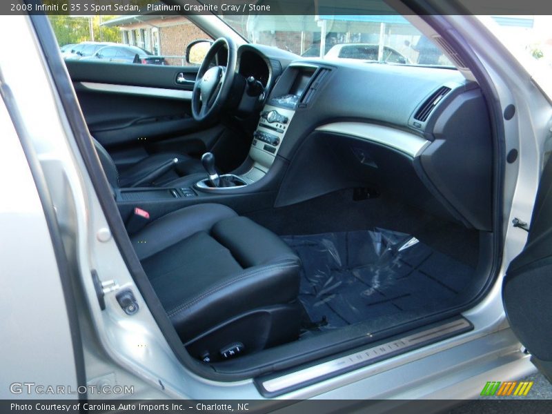 Platinum Graphite Gray / Stone 2008 Infiniti G 35 S Sport Sedan