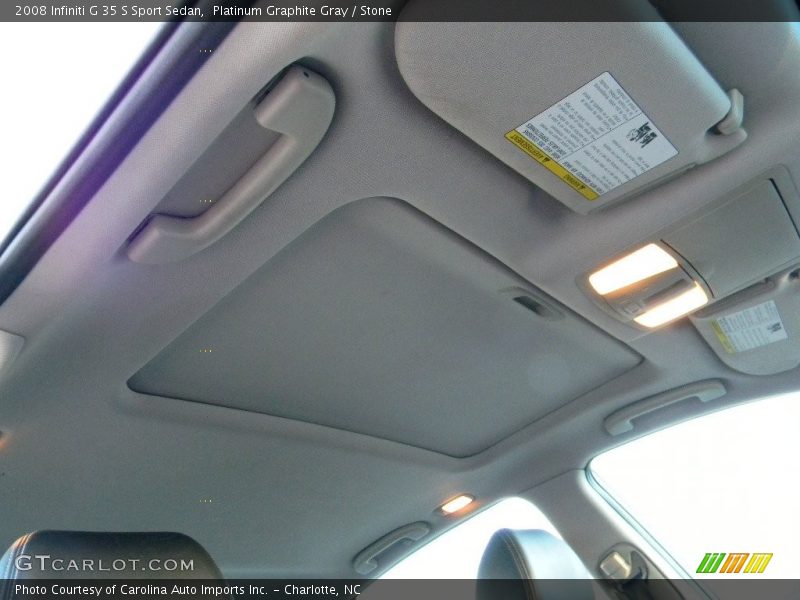 Platinum Graphite Gray / Stone 2008 Infiniti G 35 S Sport Sedan