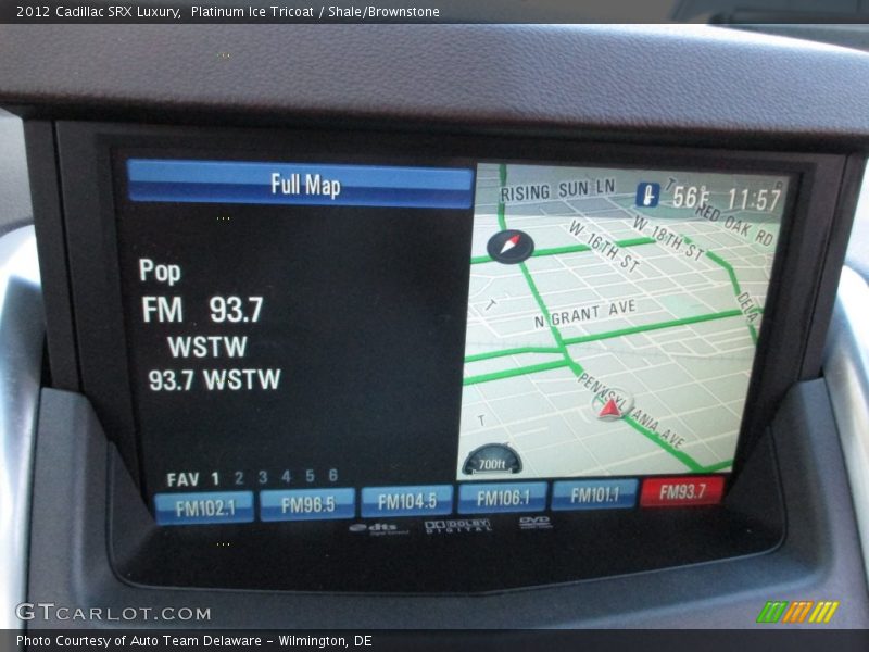 Platinum Ice Tricoat / Shale/Brownstone 2012 Cadillac SRX Luxury