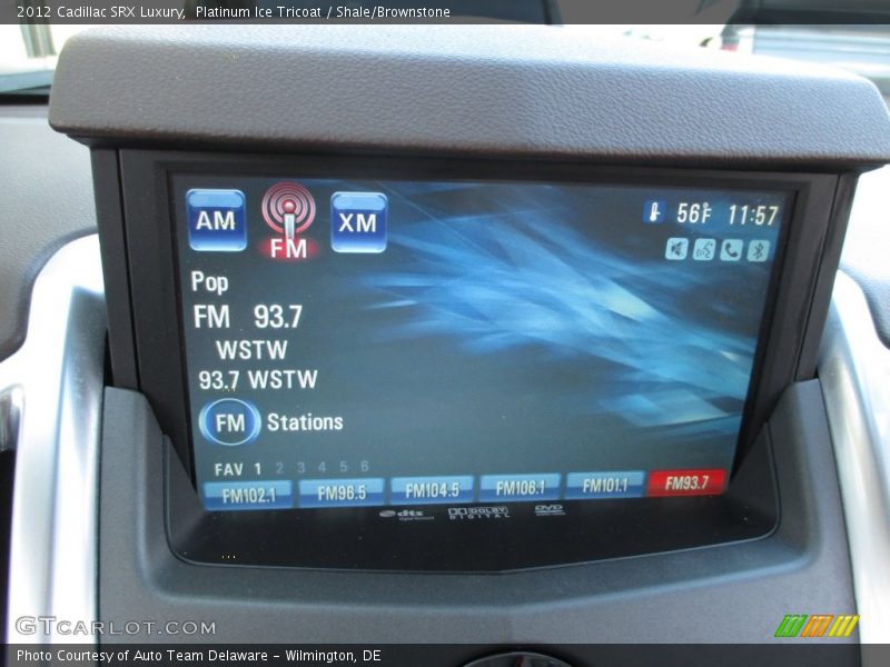 Platinum Ice Tricoat / Shale/Brownstone 2012 Cadillac SRX Luxury