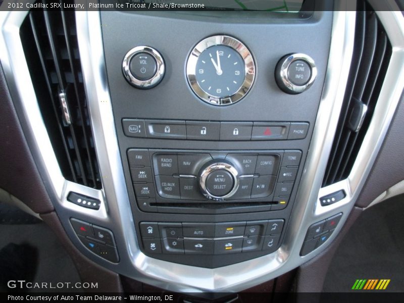 Platinum Ice Tricoat / Shale/Brownstone 2012 Cadillac SRX Luxury