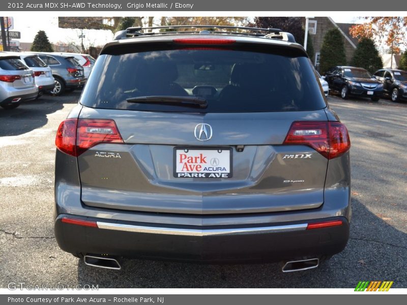 Grigio Metallic / Ebony 2012 Acura MDX SH-AWD Technology