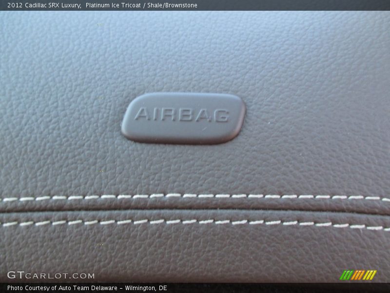 Platinum Ice Tricoat / Shale/Brownstone 2012 Cadillac SRX Luxury
