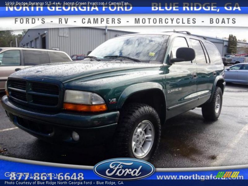 Forest Green Pearlcoat / Camel/Tan 1999 Dodge Durango SLT 4x4