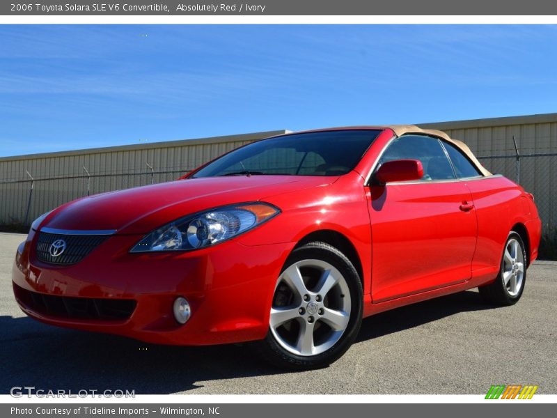 Absolutely Red / Ivory 2006 Toyota Solara SLE V6 Convertible