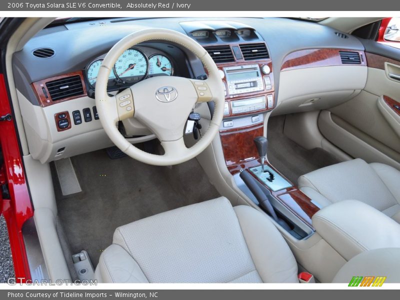 Absolutely Red / Ivory 2006 Toyota Solara SLE V6 Convertible