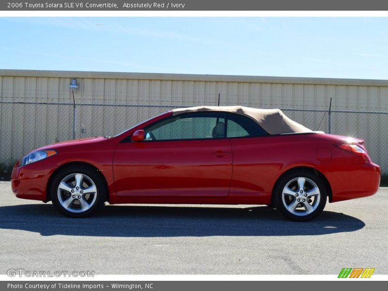 Absolutely Red / Ivory 2006 Toyota Solara SLE V6 Convertible