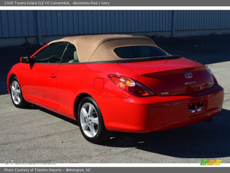 Absolutely Red / Ivory 2006 Toyota Solara SLE V6 Convertible