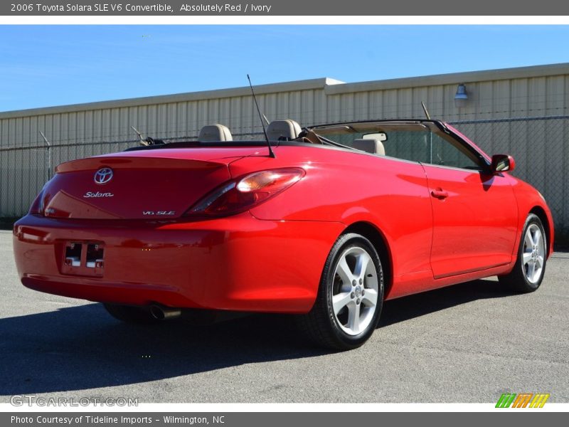 Absolutely Red / Ivory 2006 Toyota Solara SLE V6 Convertible