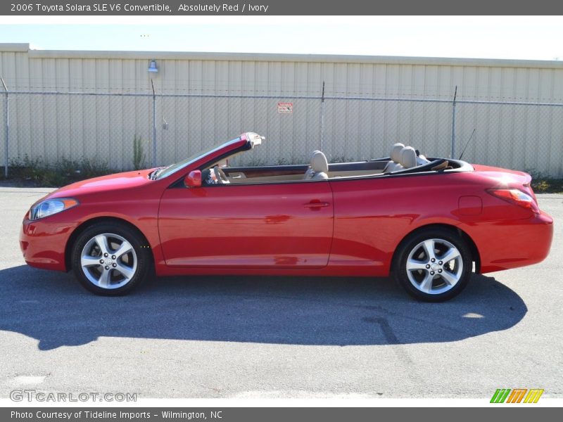 Absolutely Red / Ivory 2006 Toyota Solara SLE V6 Convertible