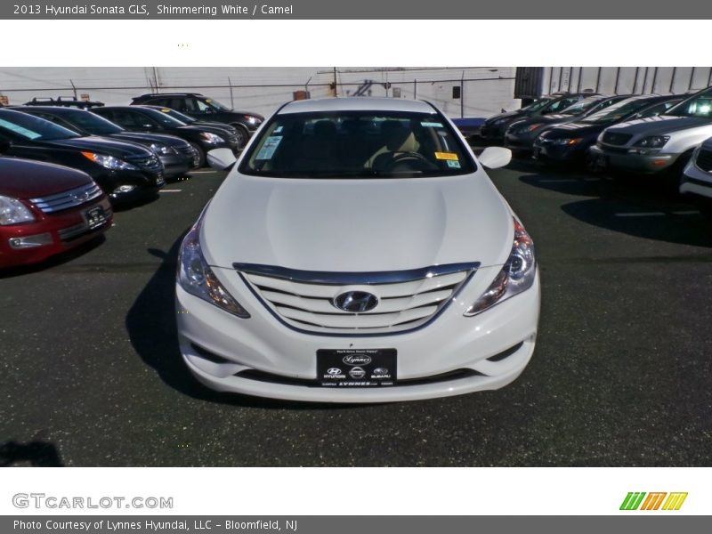 Shimmering White / Camel 2013 Hyundai Sonata GLS
