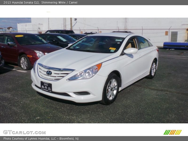 Shimmering White / Camel 2013 Hyundai Sonata GLS