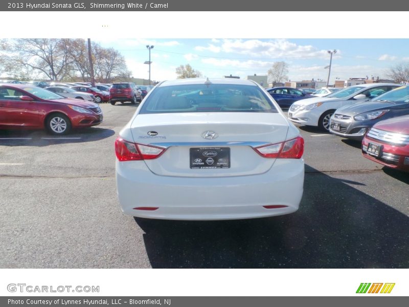 Shimmering White / Camel 2013 Hyundai Sonata GLS