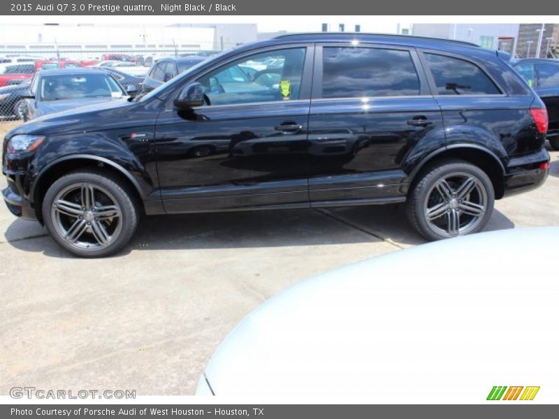 Night Black / Black 2015 Audi Q7 3.0 Prestige quattro