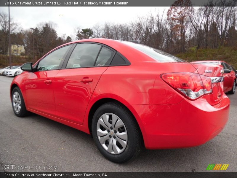 Red Hot / Jet Black/Medium Titanium 2016 Chevrolet Cruze Limited LS