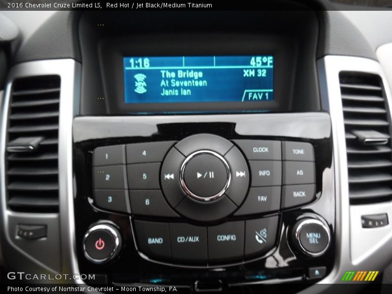 Red Hot / Jet Black/Medium Titanium 2016 Chevrolet Cruze Limited LS