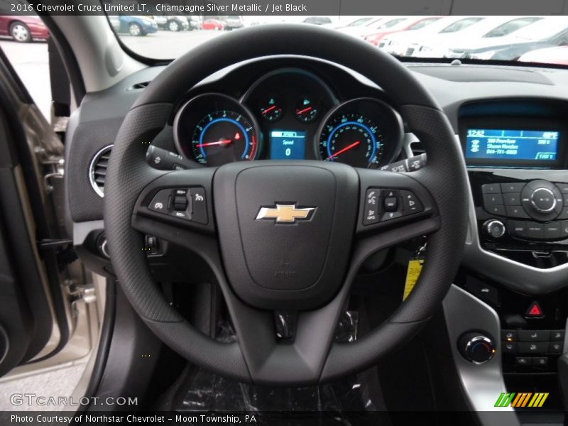 Champagne Silver Metallic / Jet Black 2016 Chevrolet Cruze Limited LT