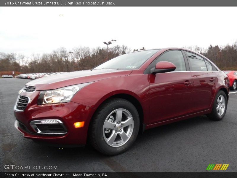 Siren Red Tintcoat / Jet Black 2016 Chevrolet Cruze Limited LT