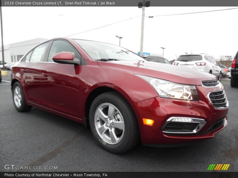 Siren Red Tintcoat / Jet Black 2016 Chevrolet Cruze Limited LT