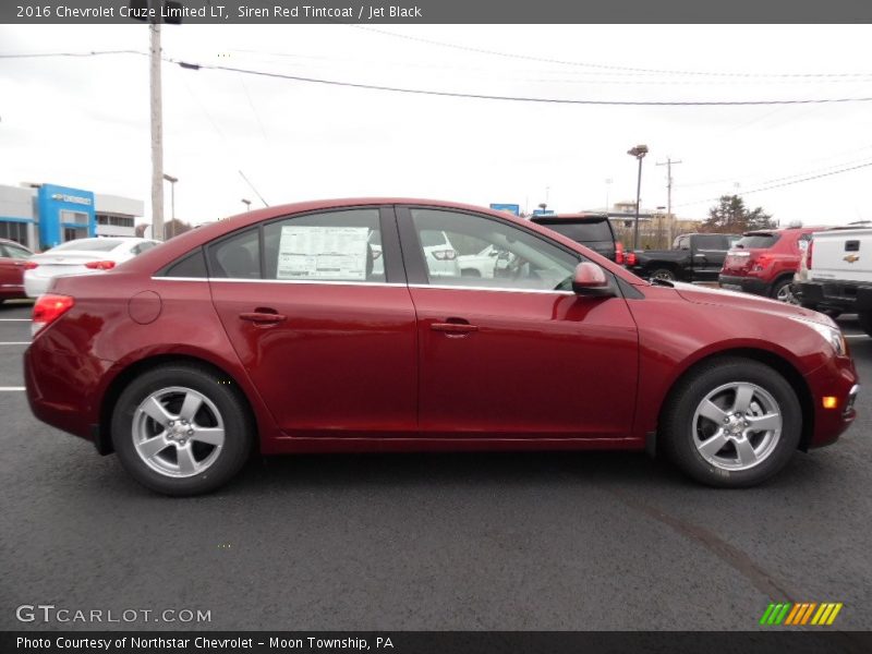 Siren Red Tintcoat / Jet Black 2016 Chevrolet Cruze Limited LT
