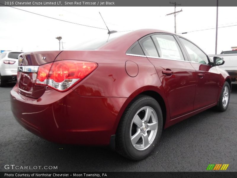 Siren Red Tintcoat / Jet Black 2016 Chevrolet Cruze Limited LT