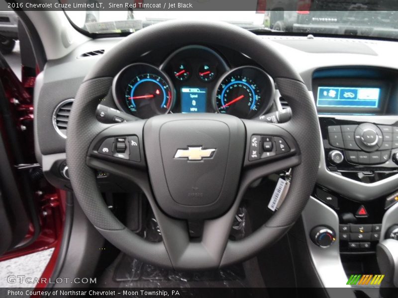 Siren Red Tintcoat / Jet Black 2016 Chevrolet Cruze Limited LT