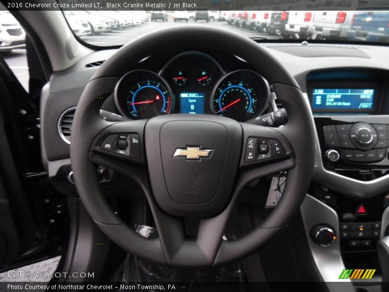 Black Granite Metallic / Jet Black 2016 Chevrolet Cruze Limited LT
