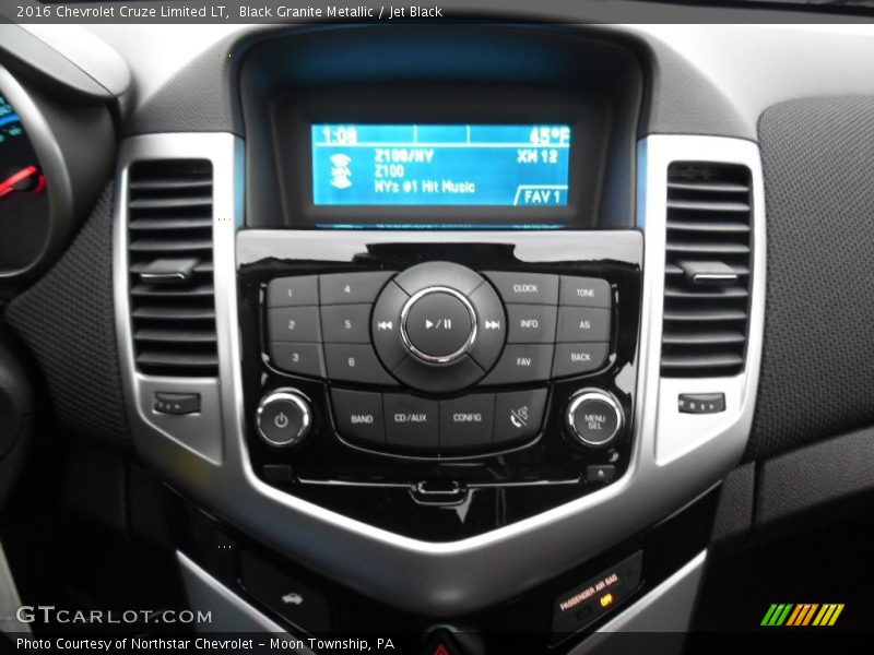 Black Granite Metallic / Jet Black 2016 Chevrolet Cruze Limited LT