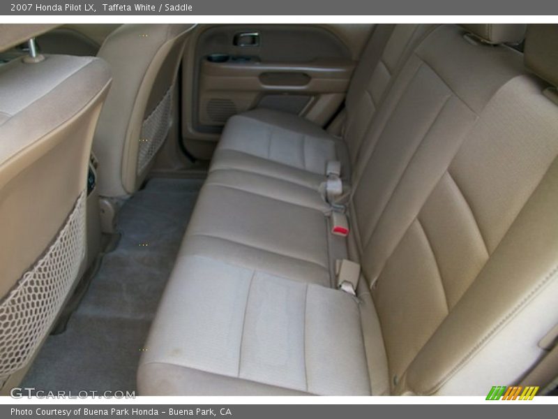 Taffeta White / Saddle 2007 Honda Pilot LX