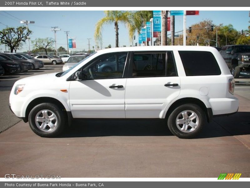 Taffeta White / Saddle 2007 Honda Pilot LX