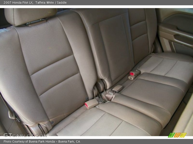 Taffeta White / Saddle 2007 Honda Pilot LX