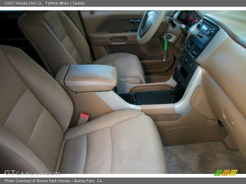 Taffeta White / Saddle 2007 Honda Pilot LX