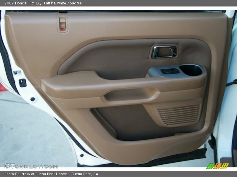 Taffeta White / Saddle 2007 Honda Pilot LX