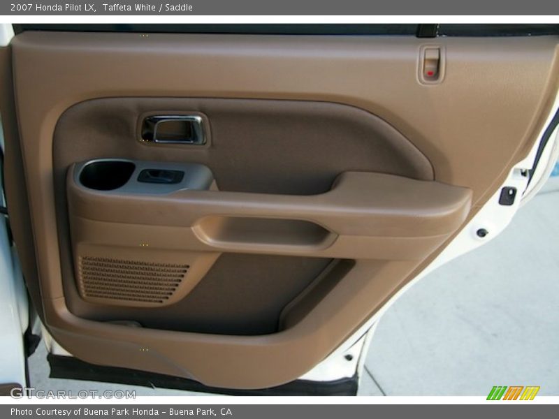 Taffeta White / Saddle 2007 Honda Pilot LX