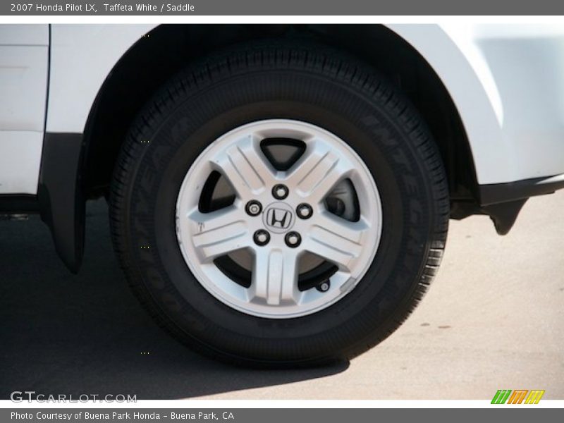 Taffeta White / Saddle 2007 Honda Pilot LX