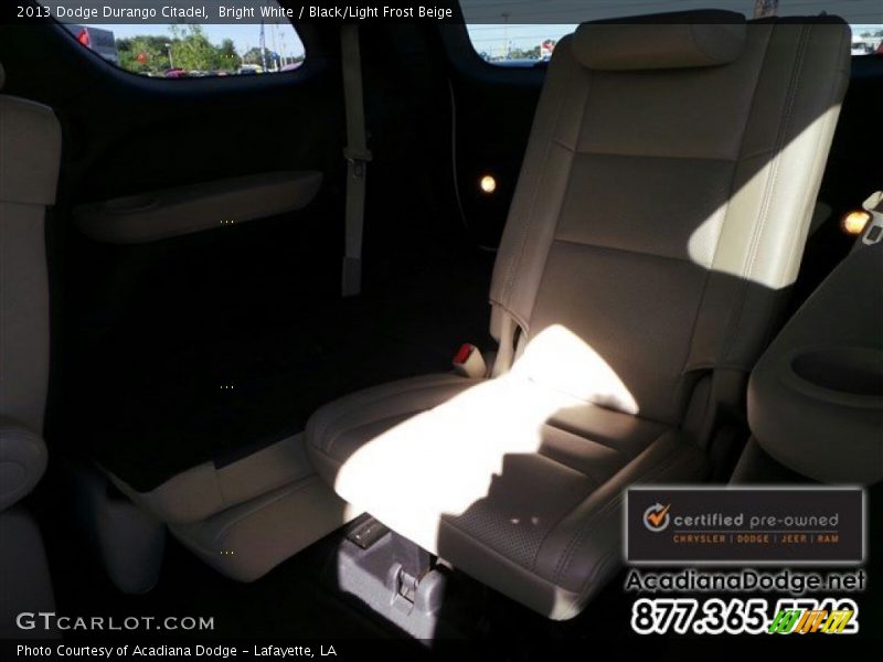 Bright White / Black/Light Frost Beige 2013 Dodge Durango Citadel